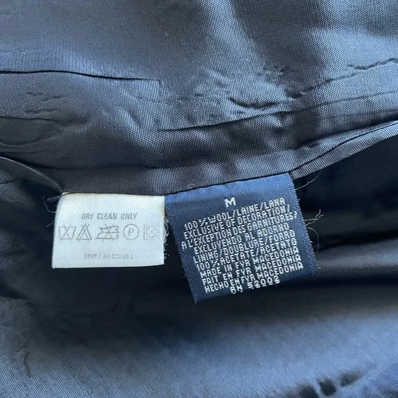 Vintage Liz Claiborne Navy Wool Blazer | Size Medium - Picture 4 of 6